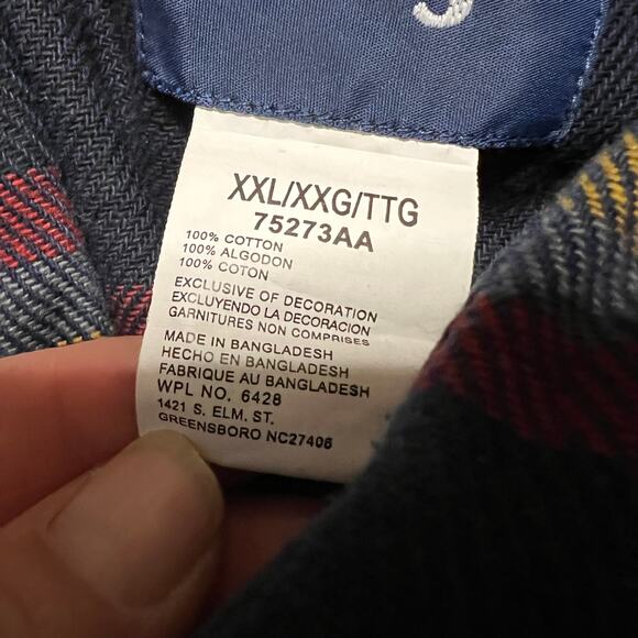 Wrangler Shirt Mens XXL Heavyweight Blue Plaid Pearl Snap Weatern Pocket - Picture 7 of 7